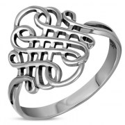 Silver Plain Celtic Ring, 925 Sterling Silver, rp700